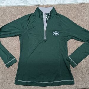 New York Jets Quarter Zip Womens Pullover